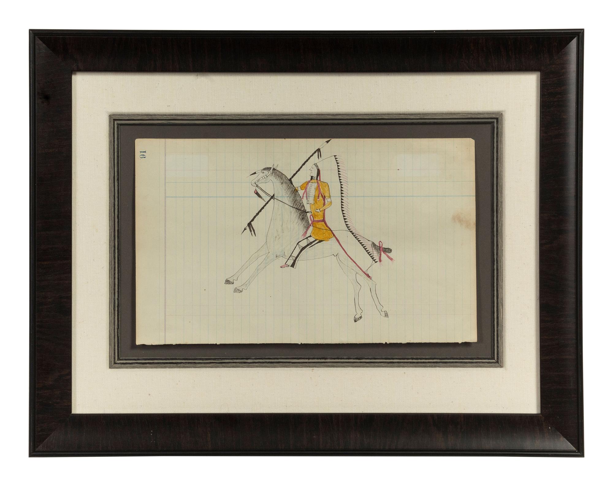 untitled, warrior on horseback