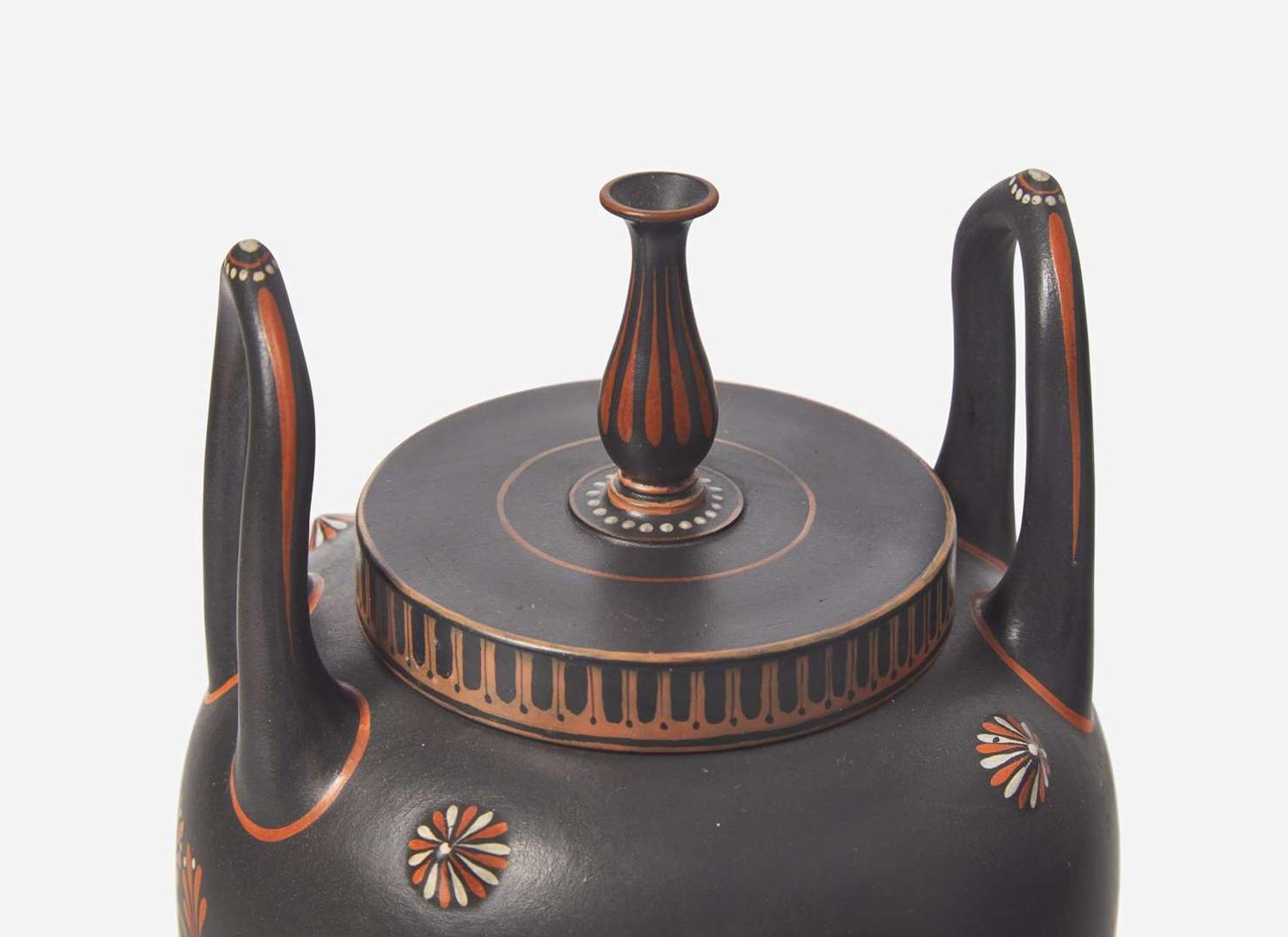 A Wedgwood Black Basalt Vase and Cover, UK, circa 1800
