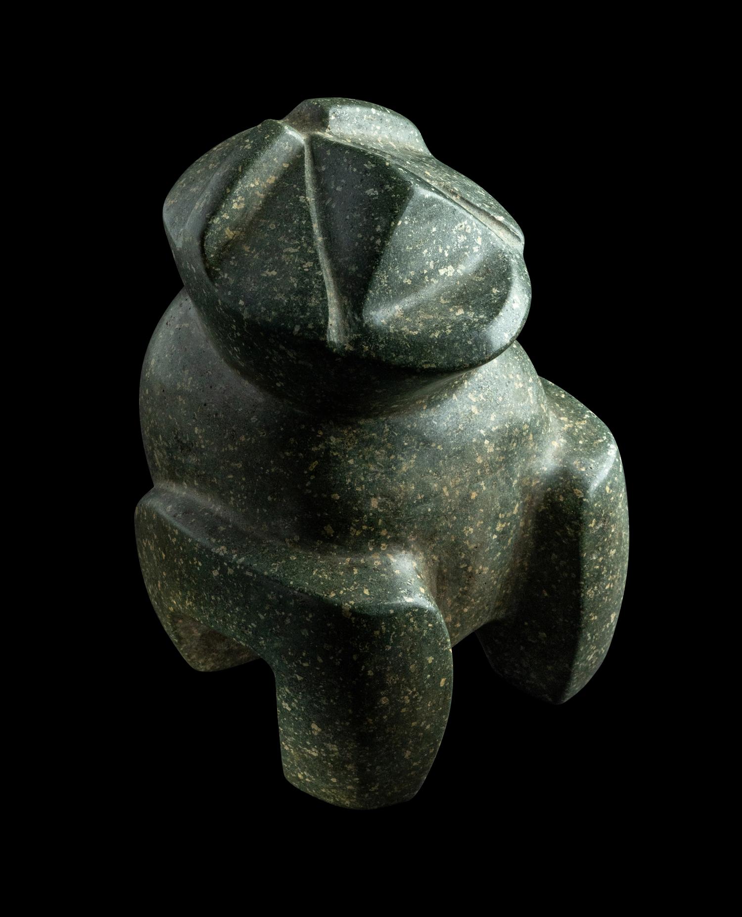 A Mezcala Metadiorite Seated Stargazer