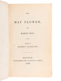 POE, Edgar Allan (1809-1849). "The Imp of the Perverse." In: The May-Flower . [Boston: Saxton & Kelt, 1846].