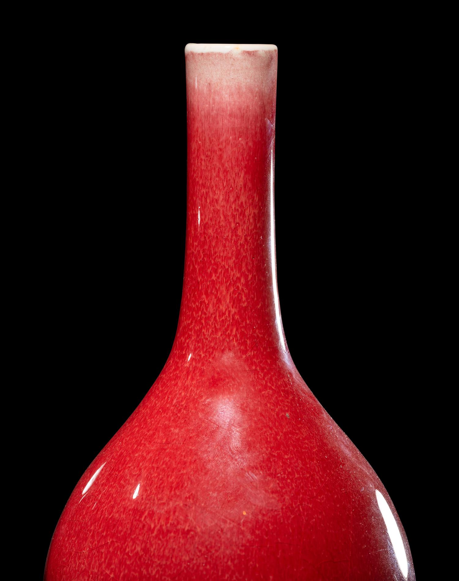 Two Sang-de-Boeuf Glazed Porcelain Vases