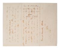 PICKENS, Governor Francis W. (1805-1869). Autograph letter signed as Governor of South Carolina.