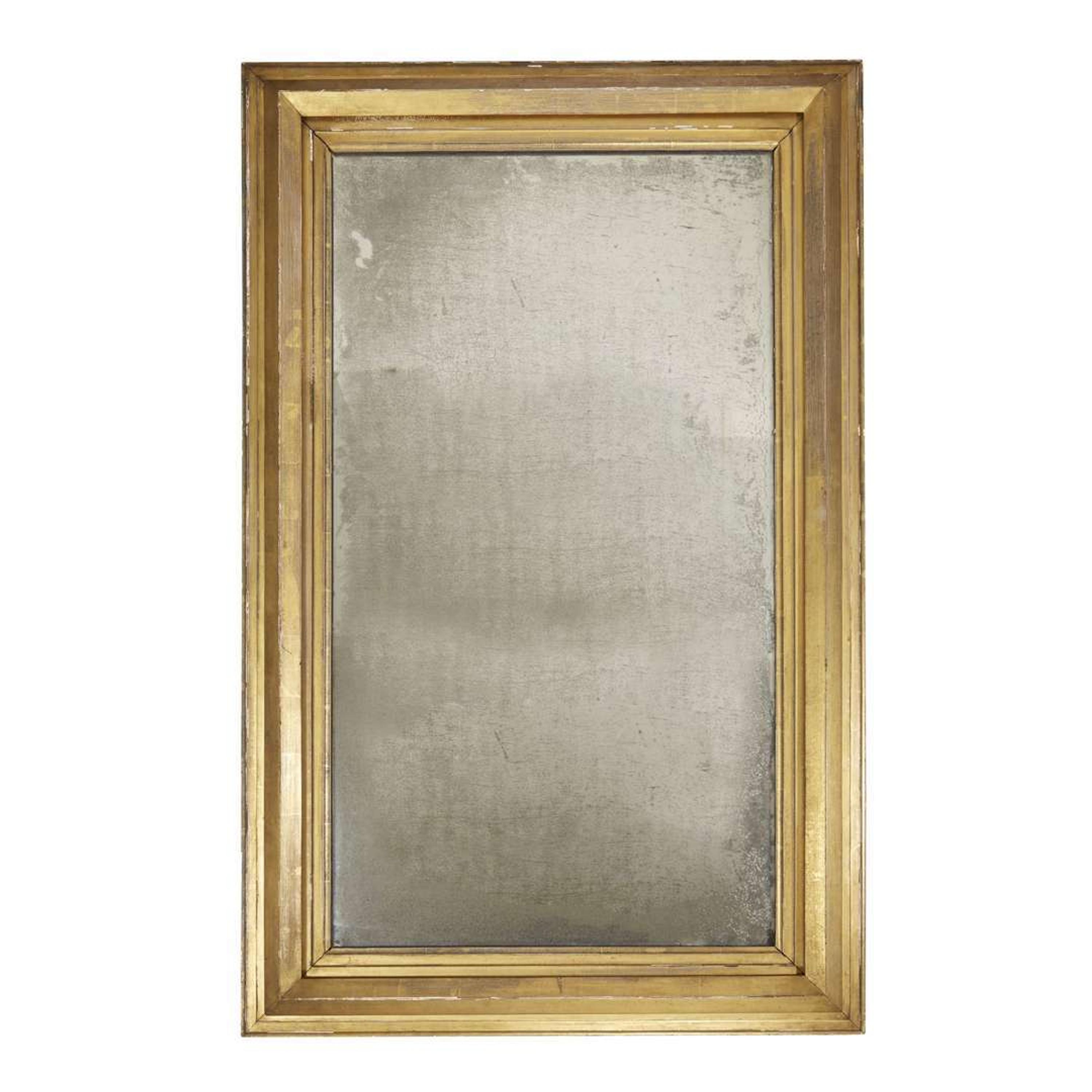 Pair of Classical giltwood pier or overmantel mirrors of Kentucky and Philadelphia interest Philadelphia, PA, circa 1830s