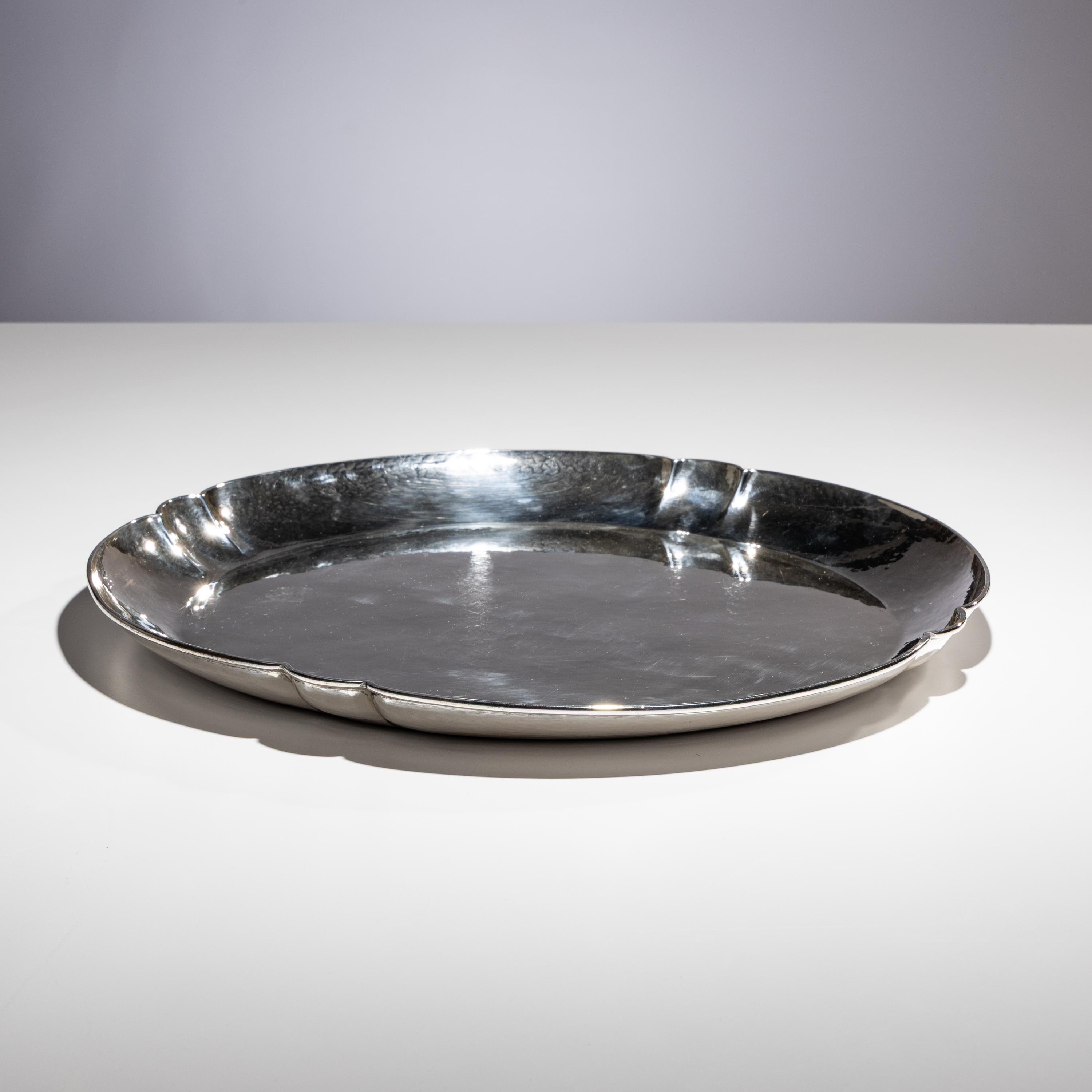 Kalo Shop, Chicago Falick Novick (Russian-American, 1878–1958) — Hammered Tray