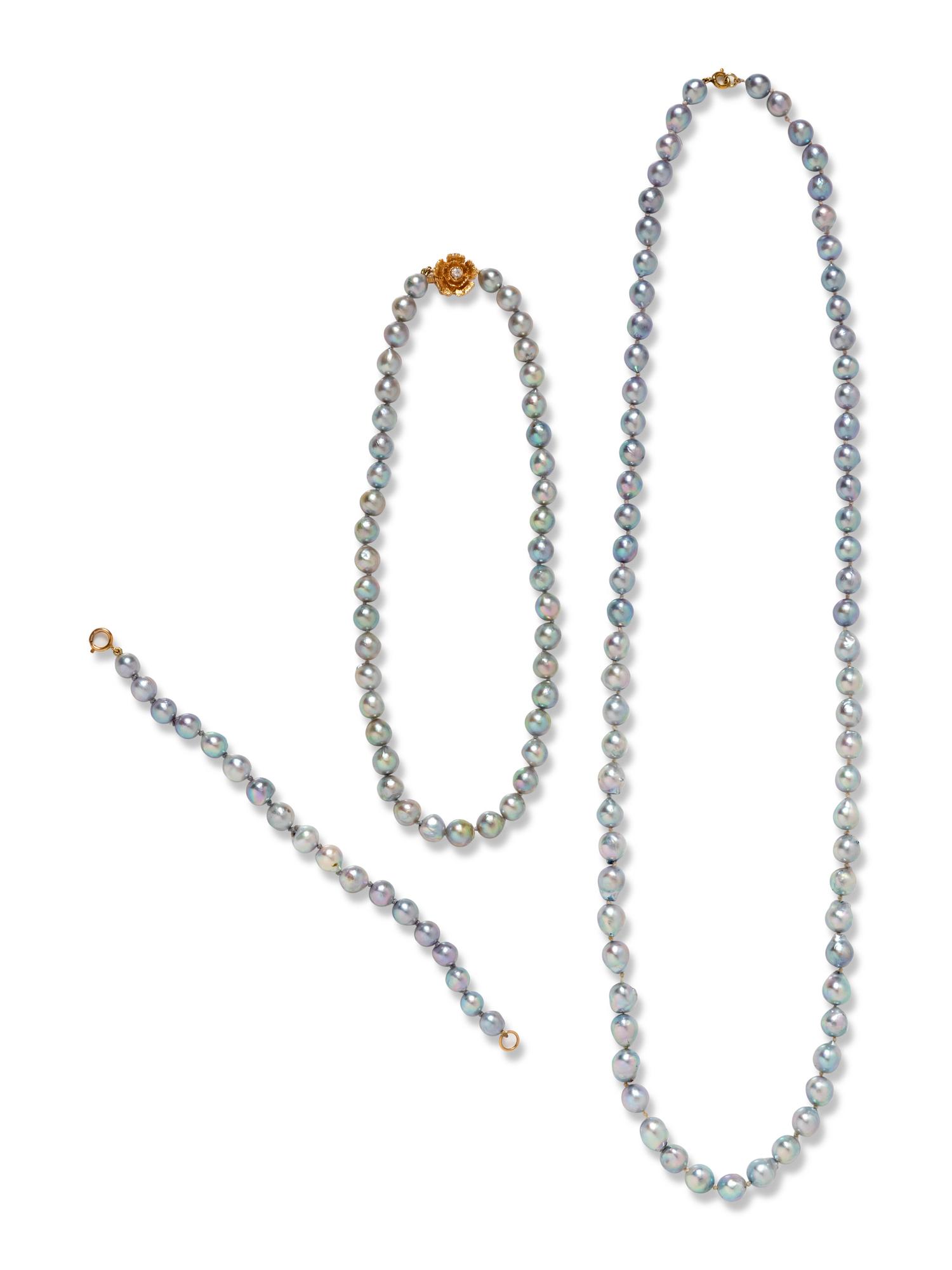 Collection of Cultured Pearl Jewelry,