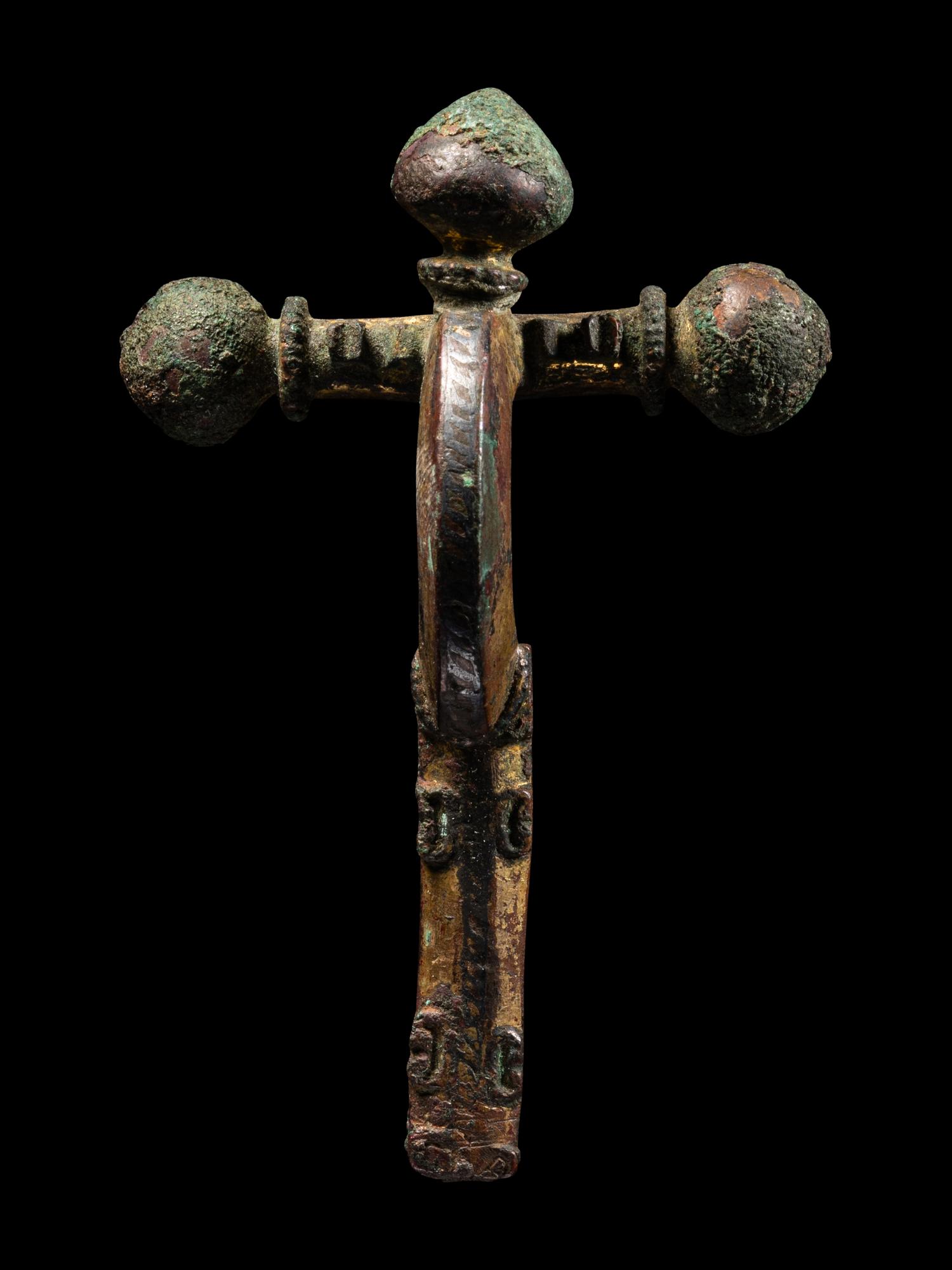 A Roman Gilt-Bronze Crossbow Fibula