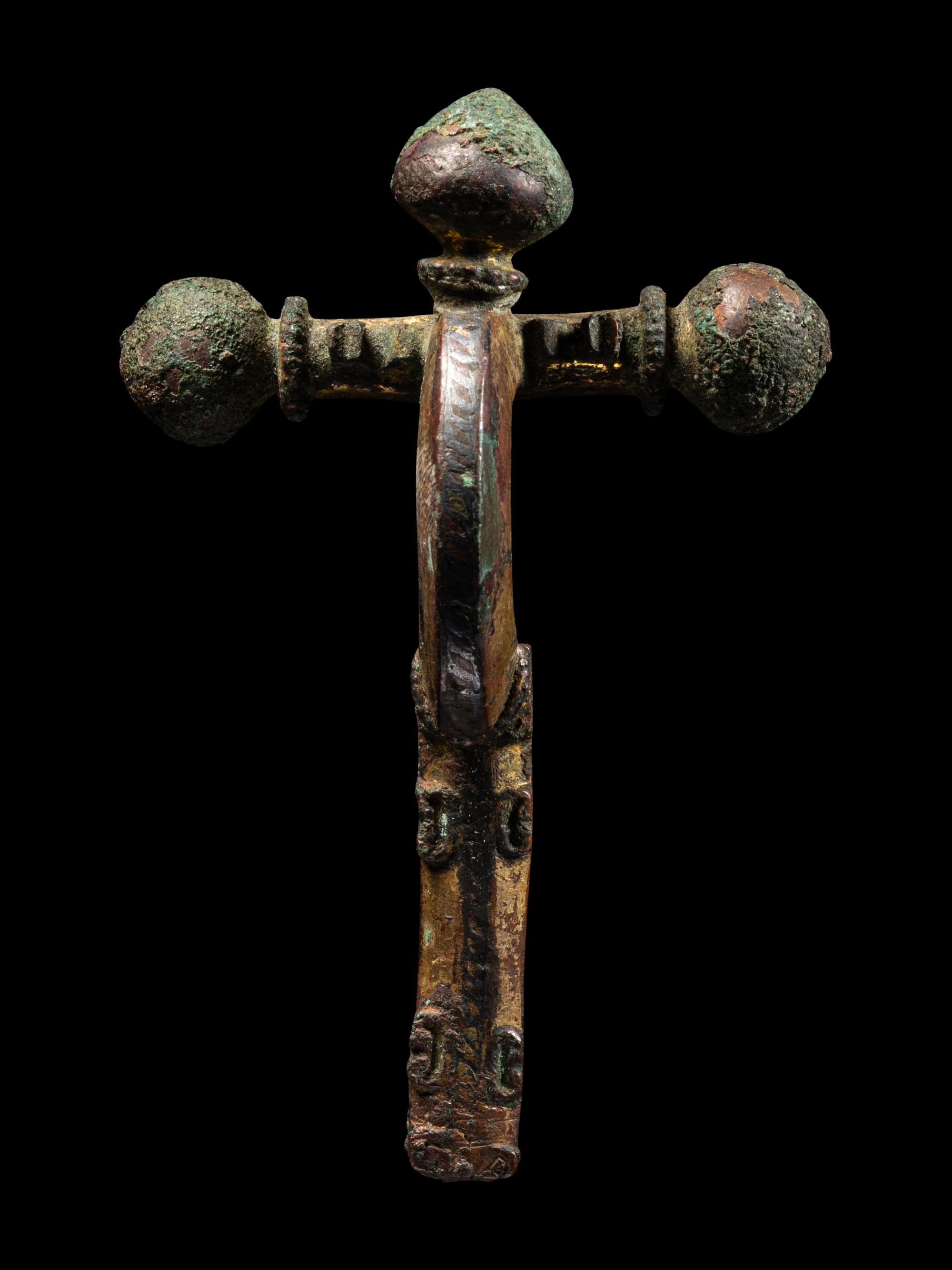 A Roman Gilt-Bronze Crossbow Fibula