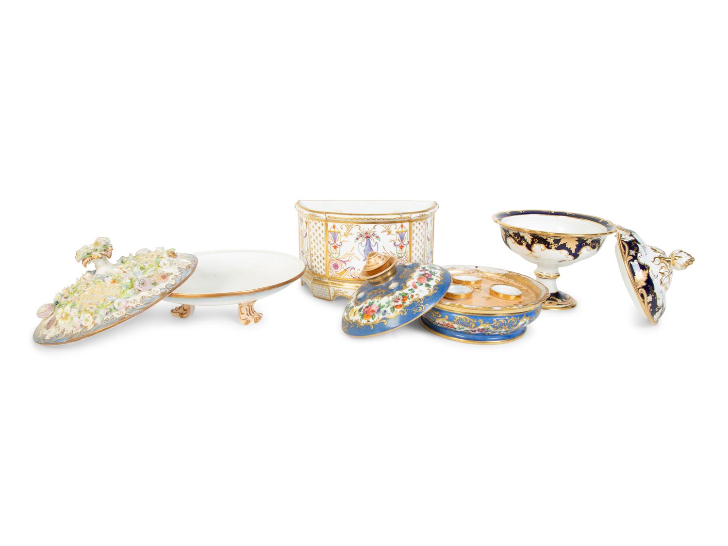 A Group of Four French Porcelain Serving Items — 19TH/20TH CENTURY