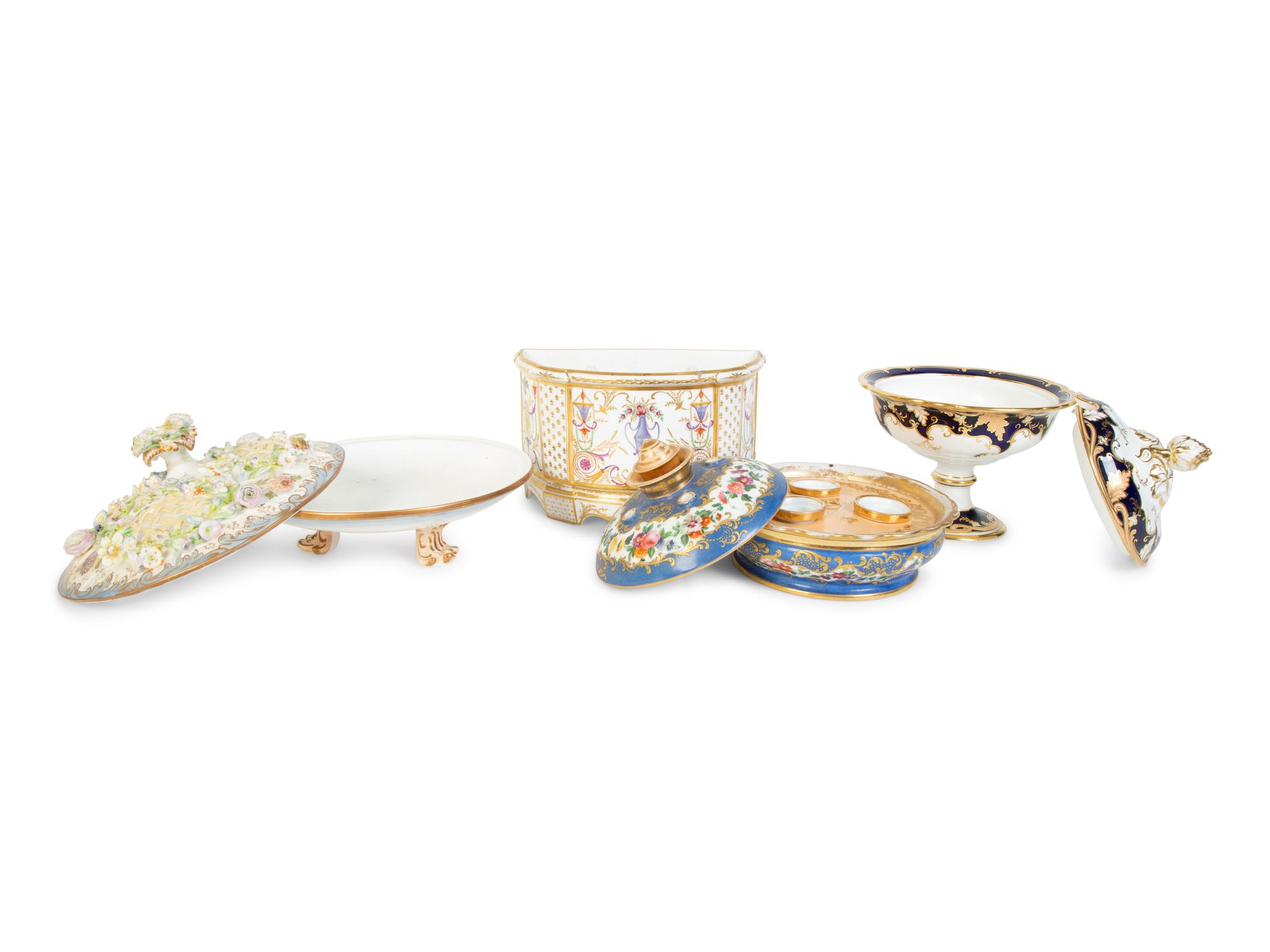 A Group of Four French Porcelain Serving Items — 19TH/20TH CENTURY