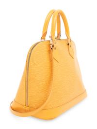 Louis Vuitton, Yellow Epi Leather Alma Handbag