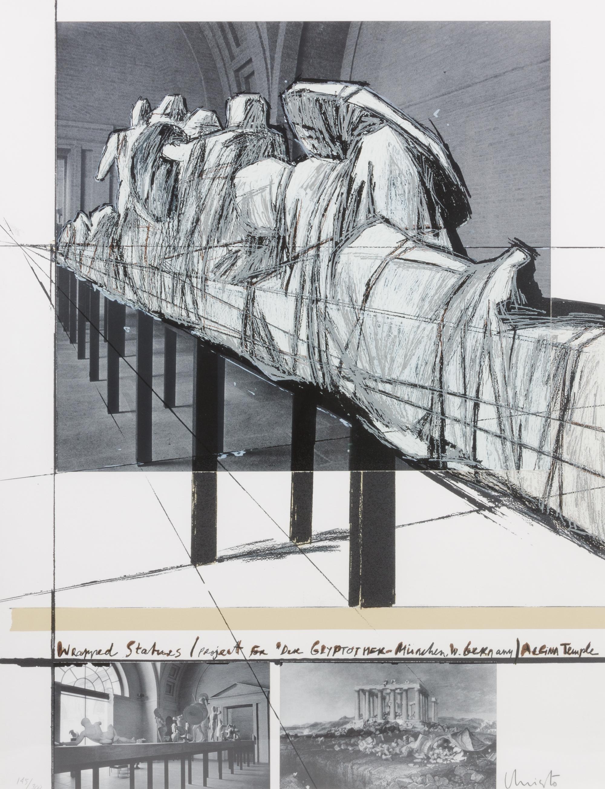 Wrapped Statues, 1988 (from the Official Arts Portfolio of the XXIVth Olympiad, Seoul, Korea )