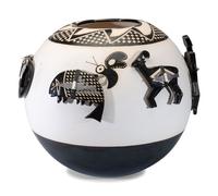 Ceramic Mimbres-Style Pottery Jar