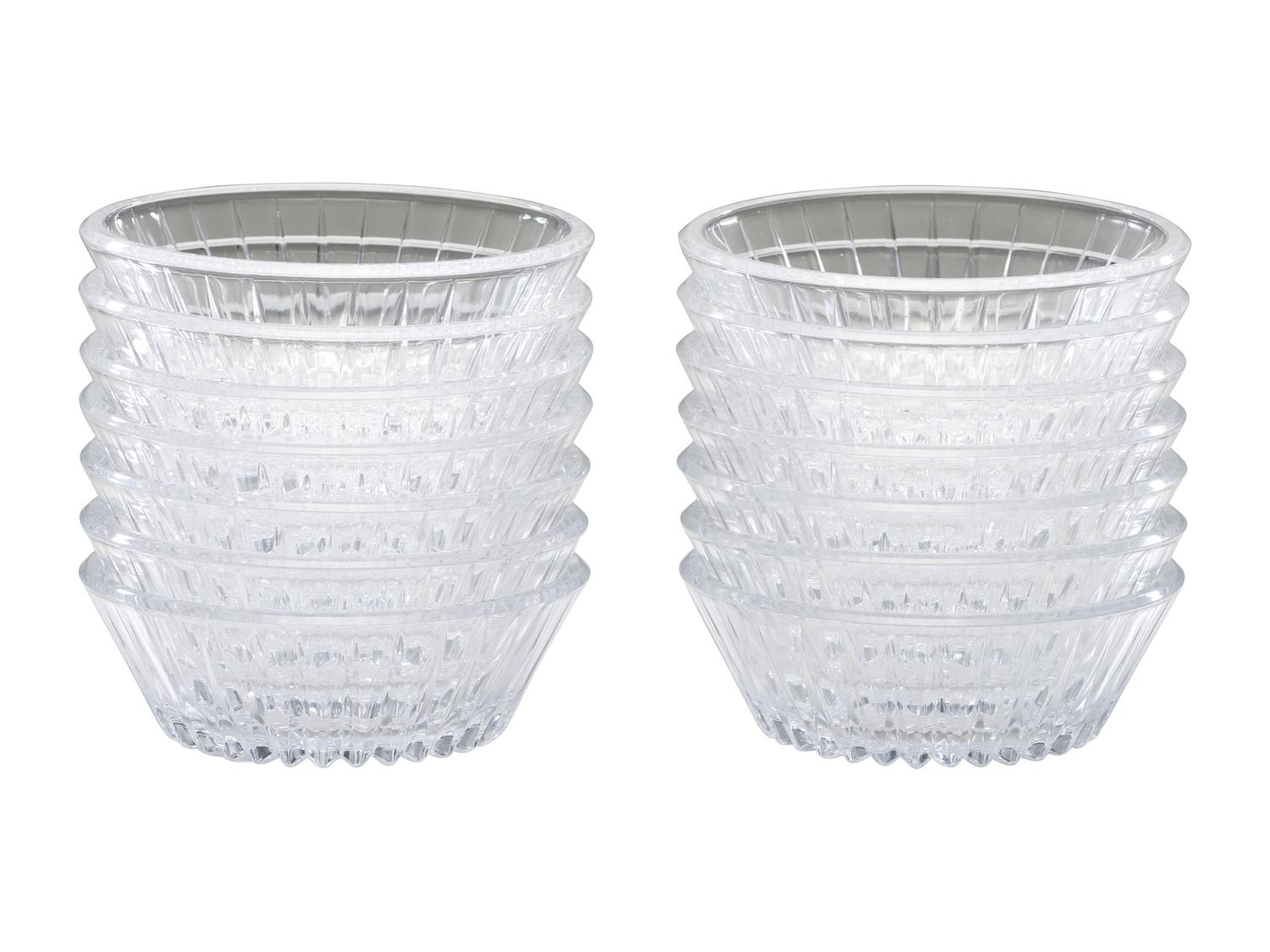 A Set of Val St Lambert Crystal Bowls and Silver Mounted Cordials