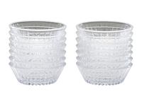 A Set of Val St Lambert Crystal Bowls and Silver Mounted Cordials