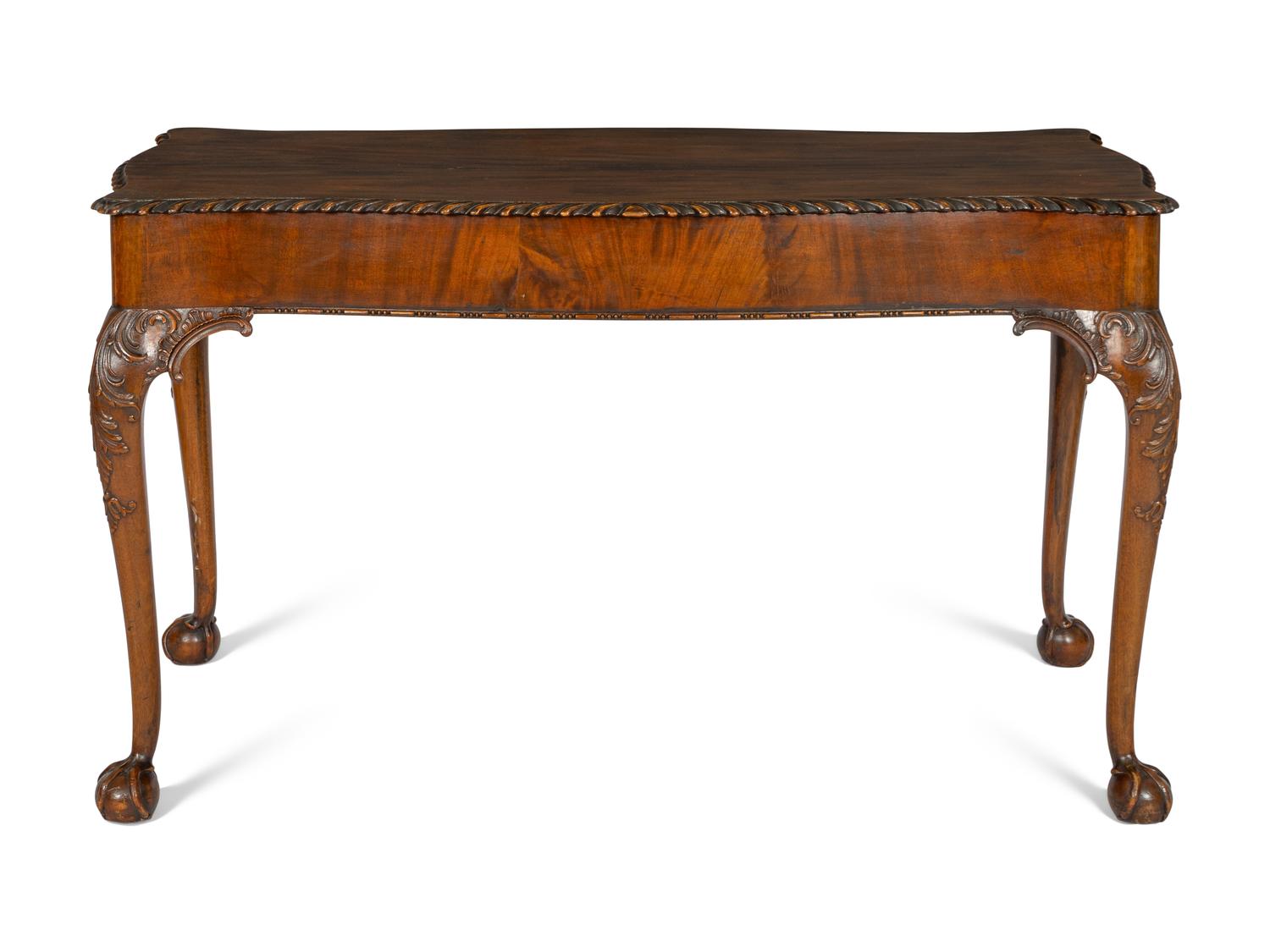 A George III Style Mahogany Library Table