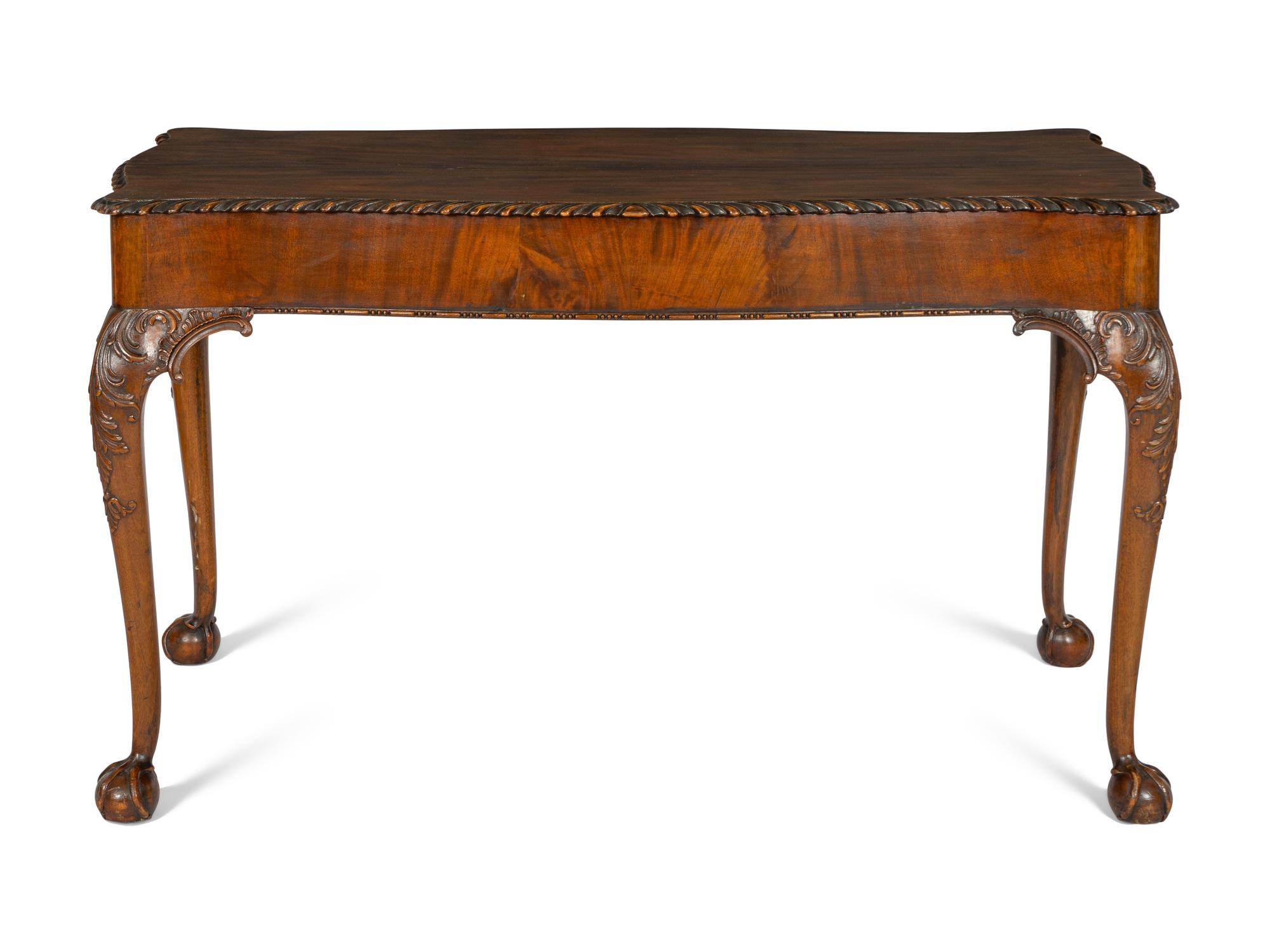 A George III Style Mahogany Library Table