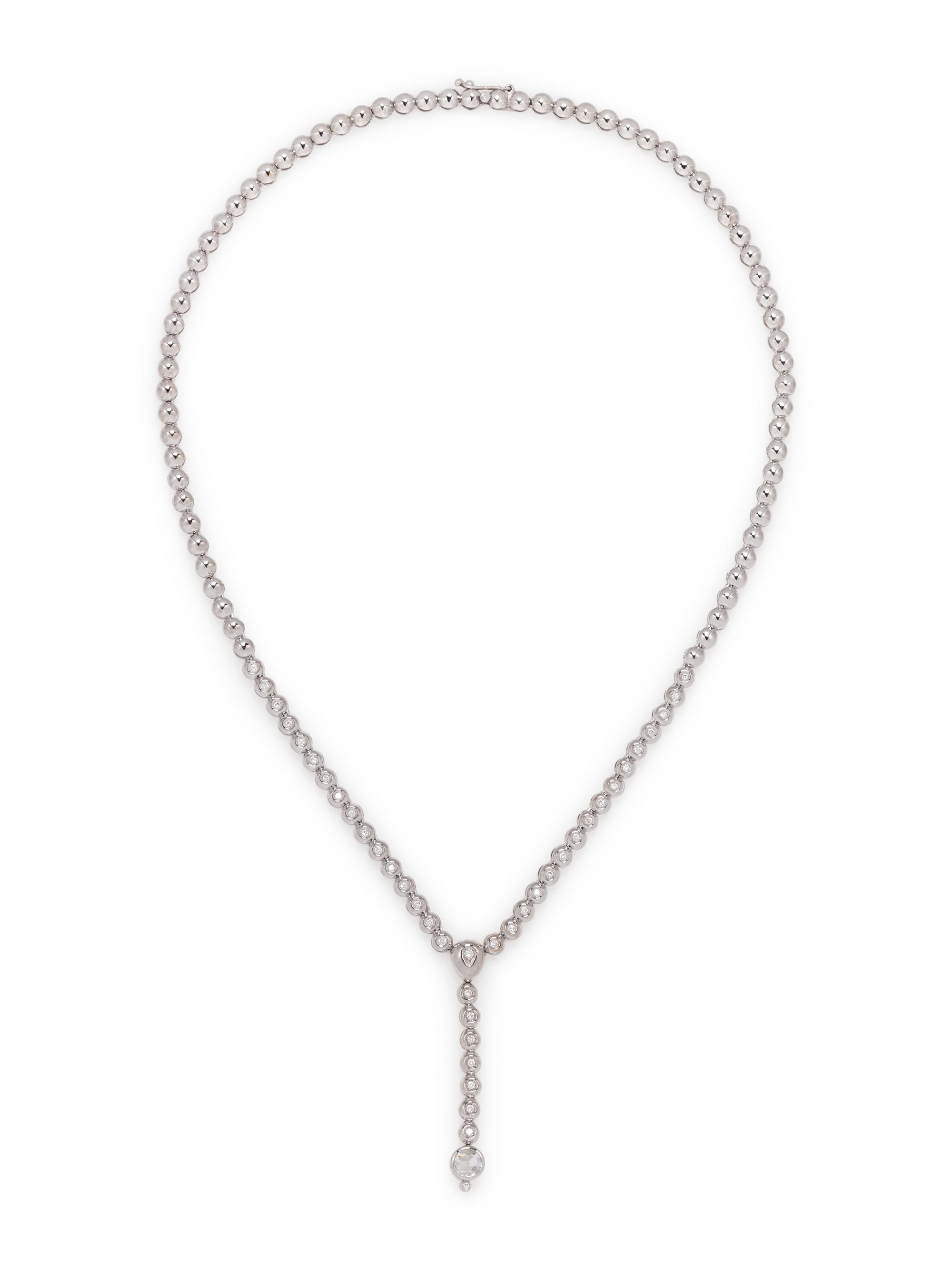 DAMIANI, DIAMOND LARIAT NECKLACE