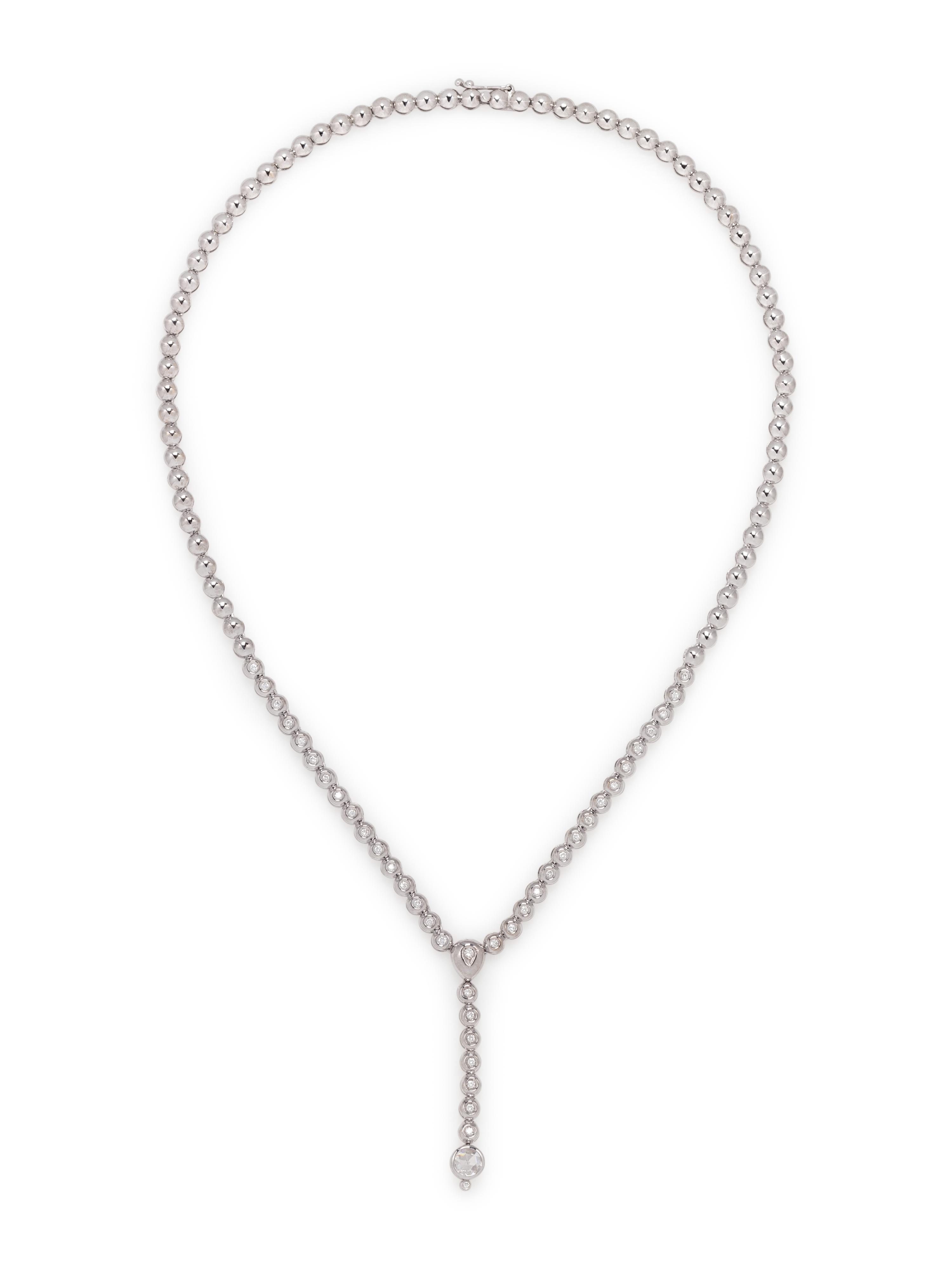DAMIANI, DIAMOND LARIAT NECKLACE