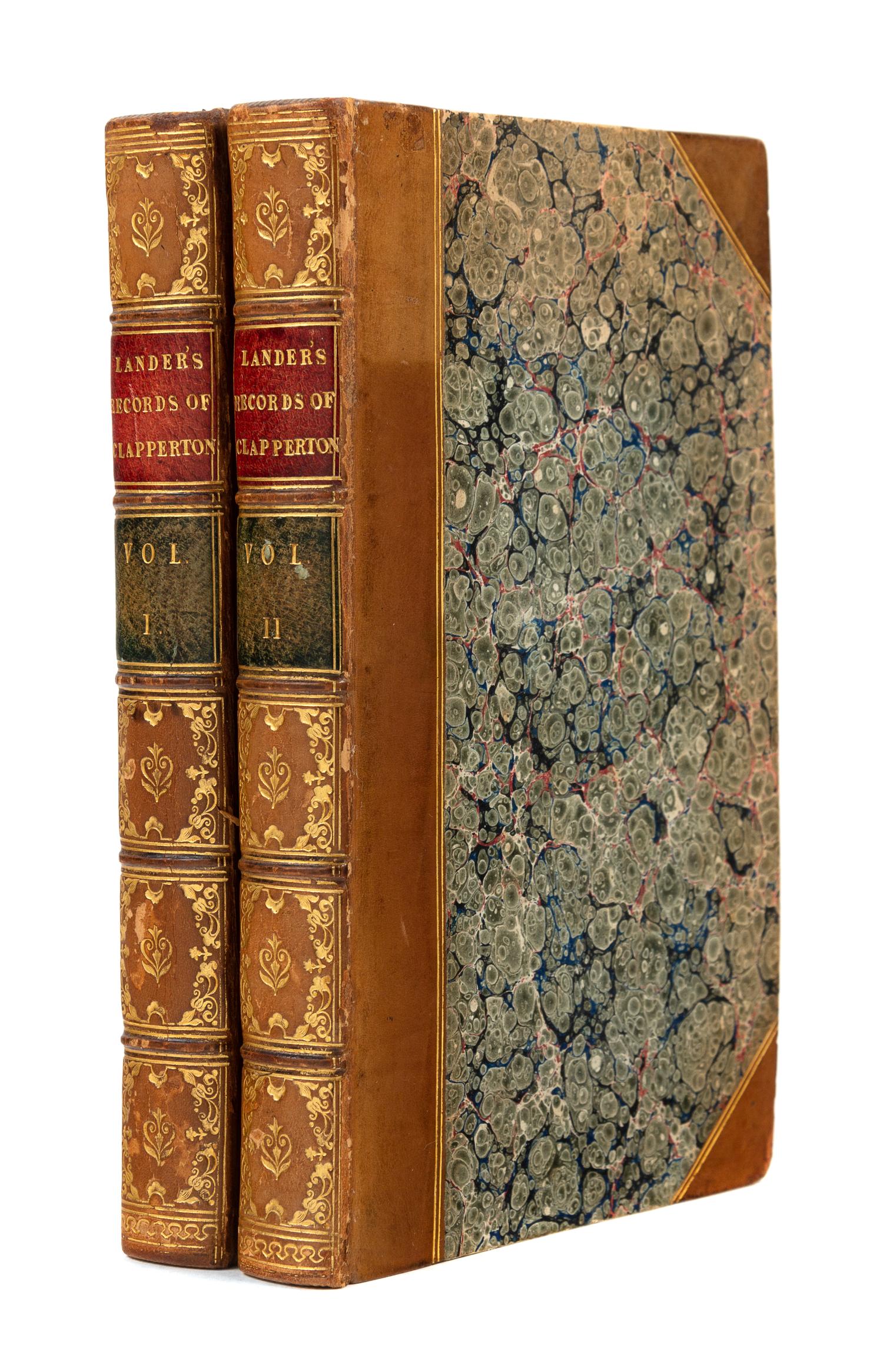 LANDER, Richard (1804-1834). Records of Captain Clapperton's Last Expedition to Africa… London: Henry Colburn & Richard Bentley, 1830.