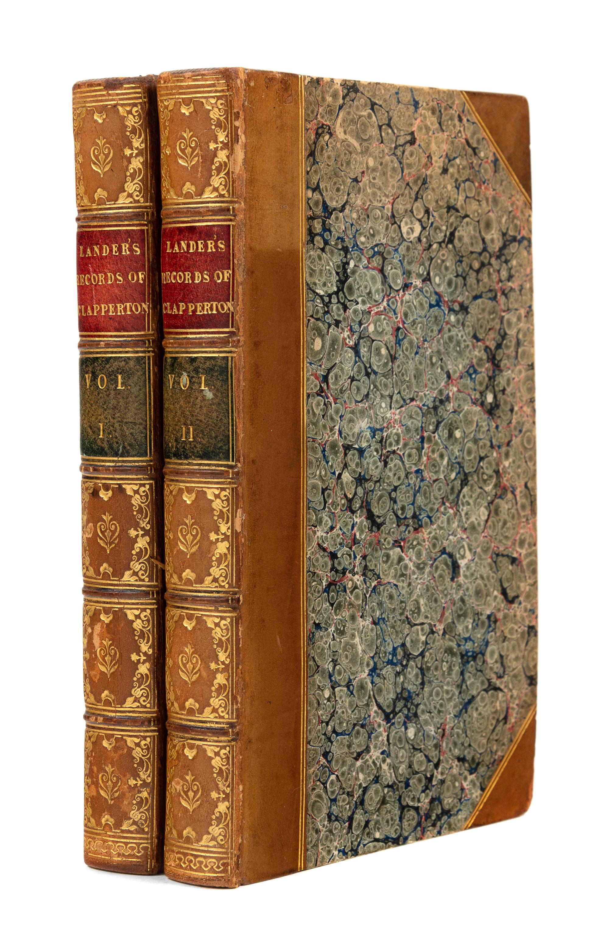 LANDER, Richard (1804-1834). Records of Captain Clapperton's Last Expedition to Africa… London: Henry Colburn & Richard Bentley, 1830.
