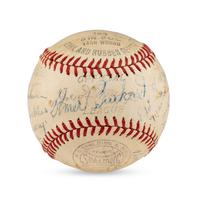 A 1941 Baltimore Orioles Team Signed Autograph Baseball