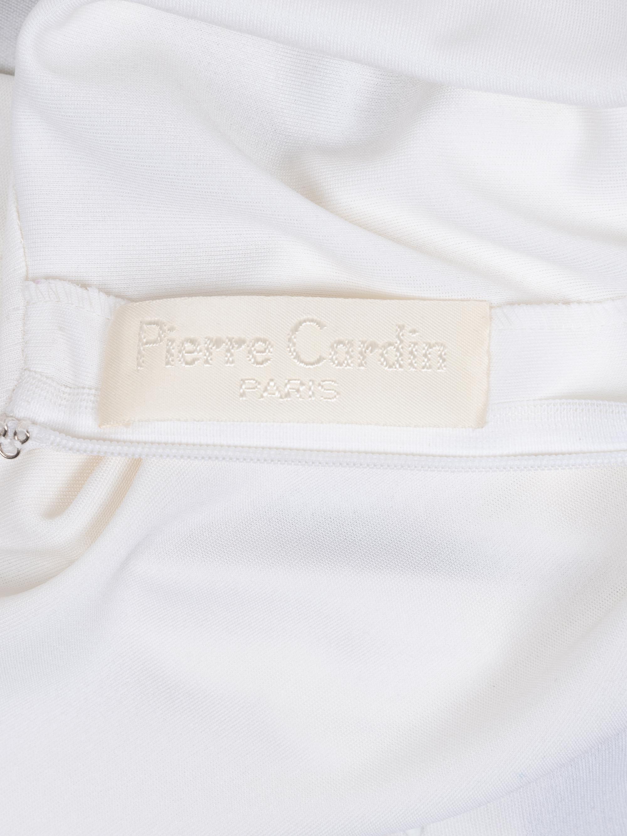 Pierre Cardin Haute Couture Bi-color Dress with Hooped Skirt, 1980-90s