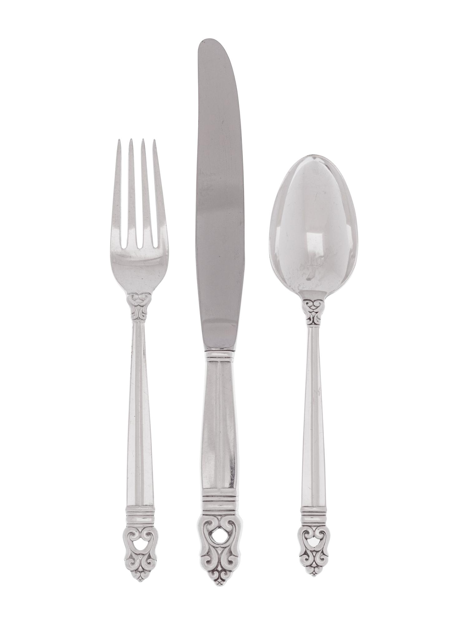 An American Silver Flatware Service