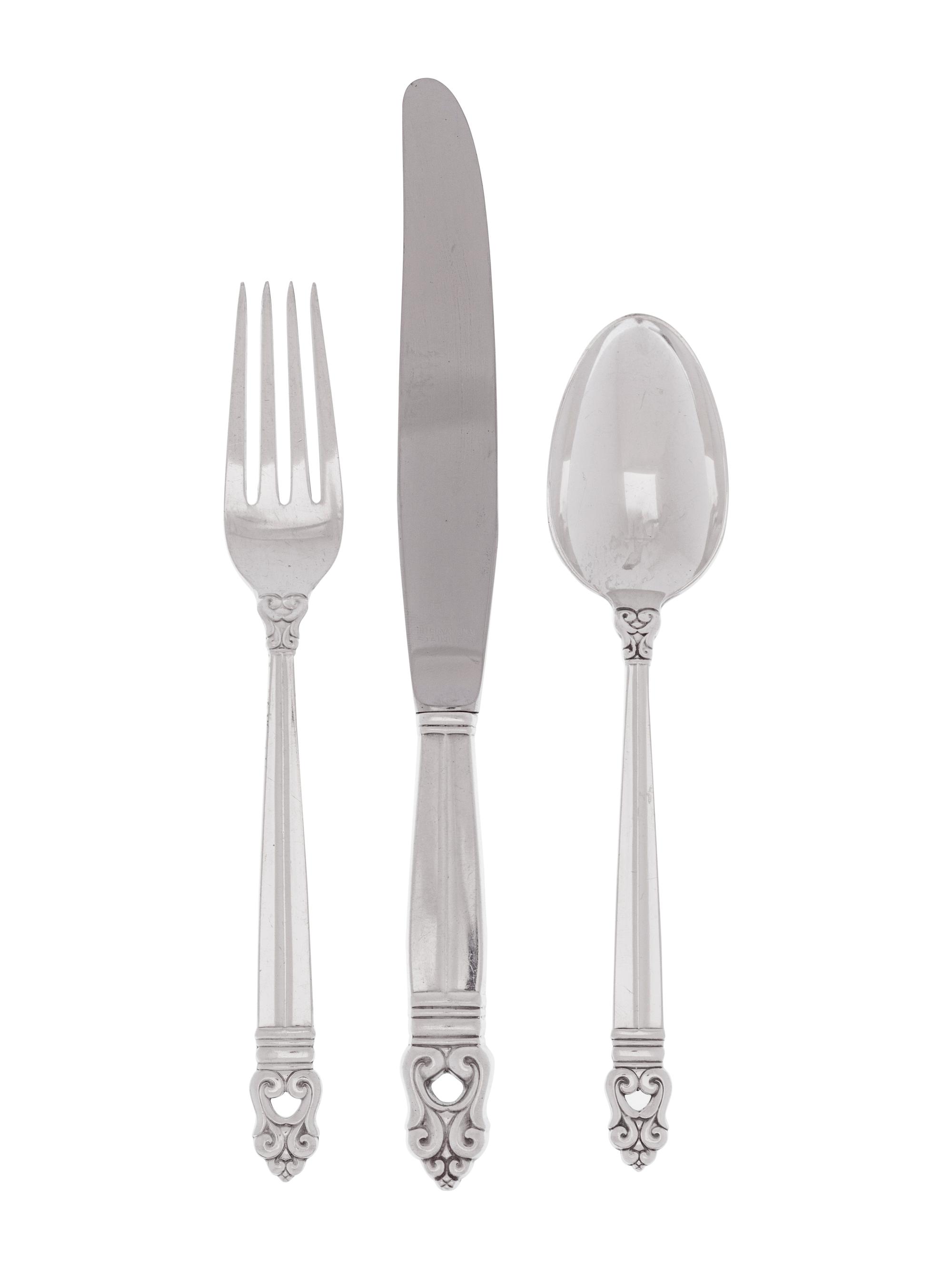 An American Silver Flatware Service