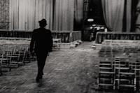 Dennis Stock (1928-2010) In preparation for John F. Kennedy's Presidential Inauguration Ball, Frank Sinatra leaving the Armory after rehearsal, Washington D.C., January, 1961