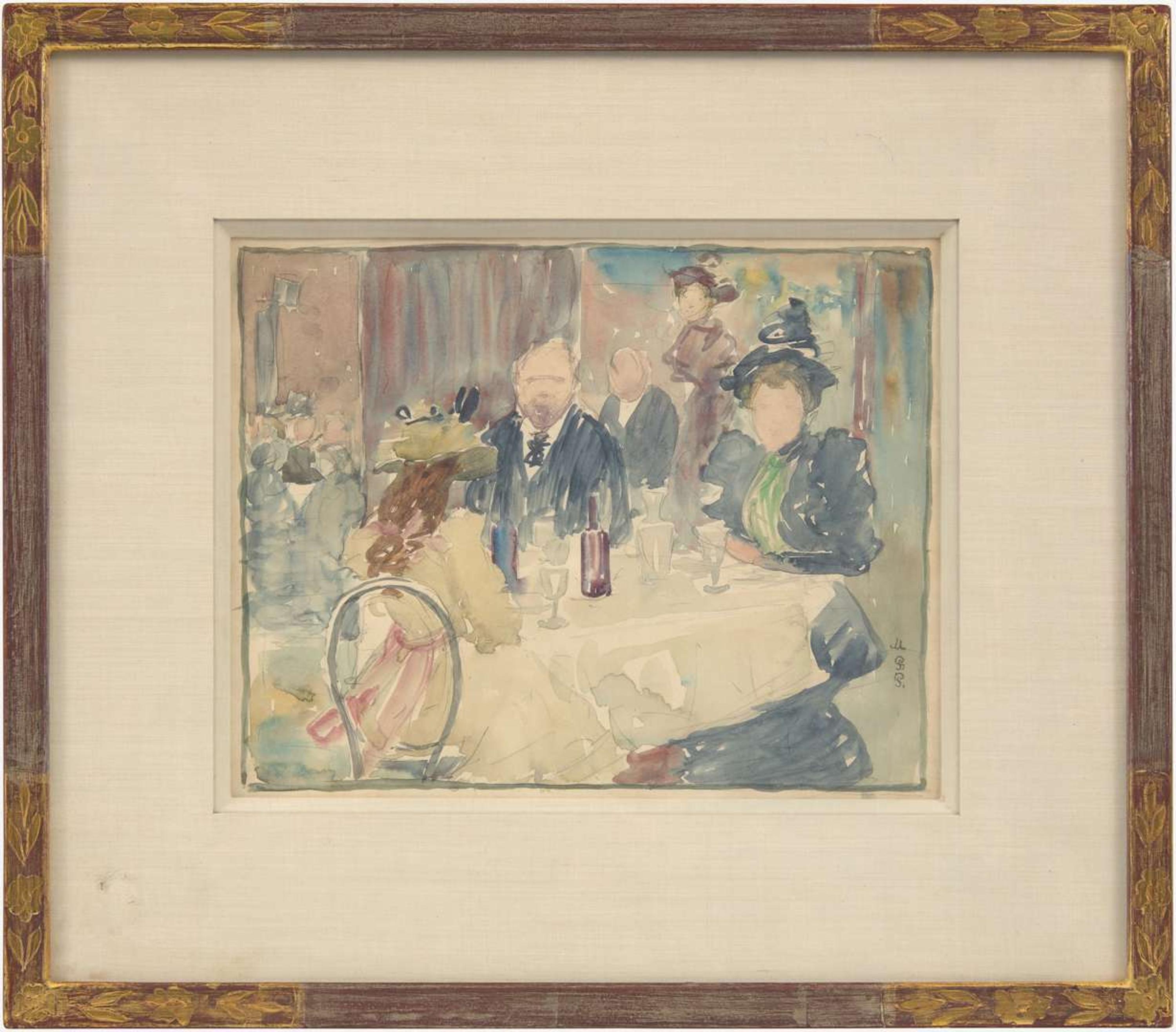 Maurice Prendergast (American, 1858–1924) - Au Café