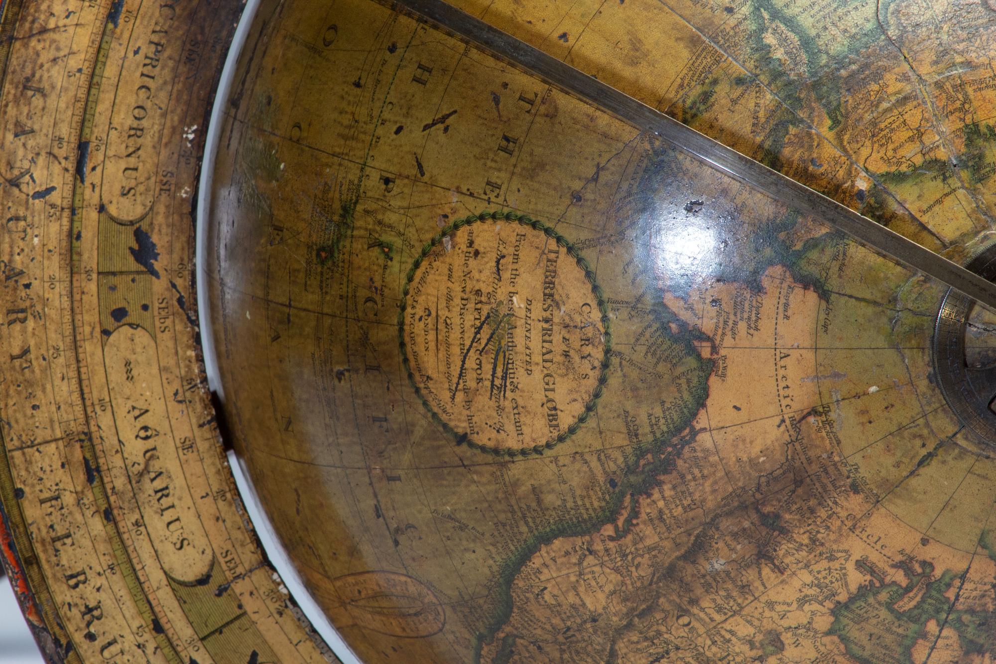 A Pair of Late Regency Cary’s 11-Inch New Terrestrial and Celestial Globes
