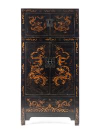 A Chinese Lacquered Armoire