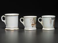 Three Tradesman Occupational Shaving Mugs
