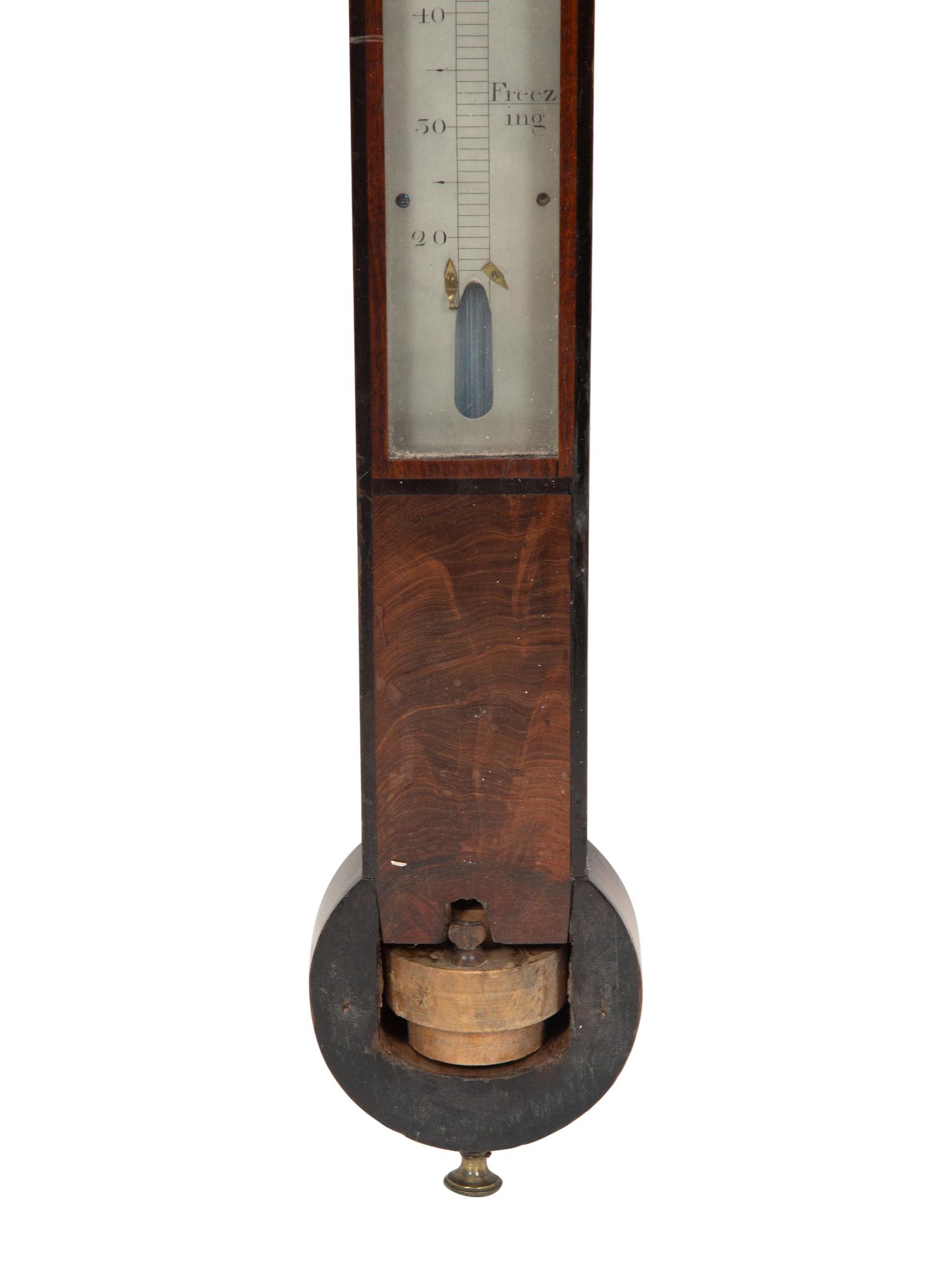 A George III Mahogany Stick Barometer