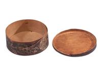 A Polychrome Paint and Floral-Decorated Splint Box