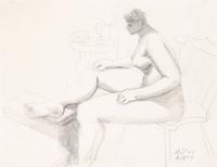 Seated Nude (Alert Nude), c. 1938