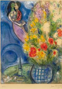 Marc Chagall, (French/Russian, 1887–1985), Red Poppies, 1949