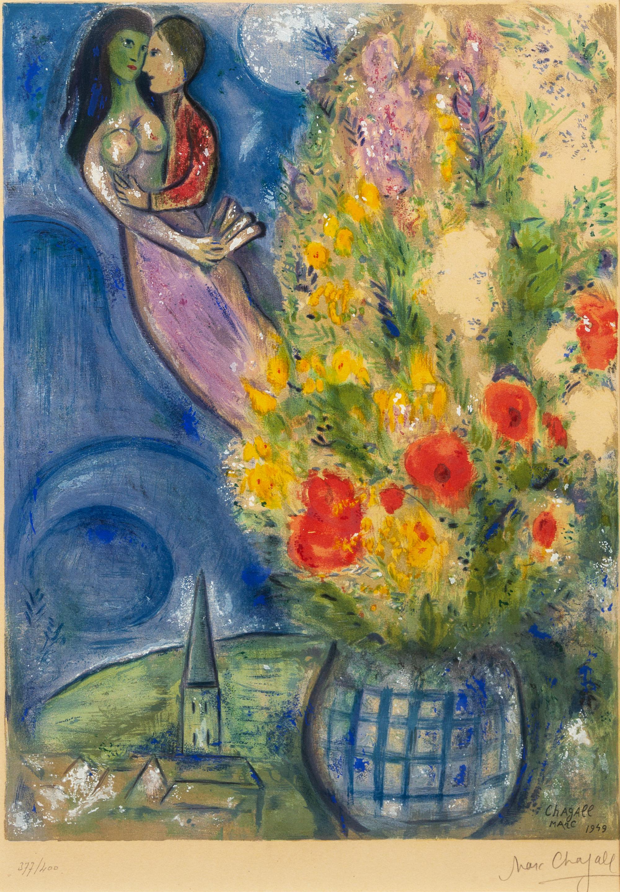 Marc Chagall, (French/Russian, 1887–1985), Red Poppies, 1949