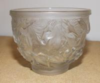 A Molded and Frosted Glass Vase Height 6 inches. — SECOND HALF 20TH CENTURY
