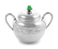 A Japanese Export Silver Three-Piece Tea Service