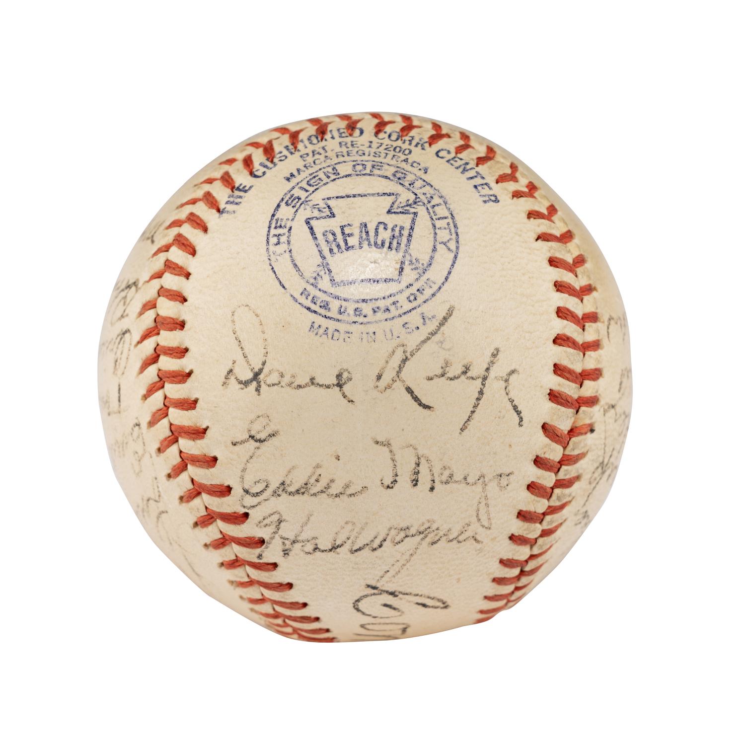 A 1943 Philadelphia Athletics Team Signed Autograph Baseball Featuring Connie Mack (Beckett Authentication Services)
