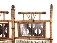 A Victorian Bamboo Three-Panel Floor Screen — 19TH/20TH CENTURY
