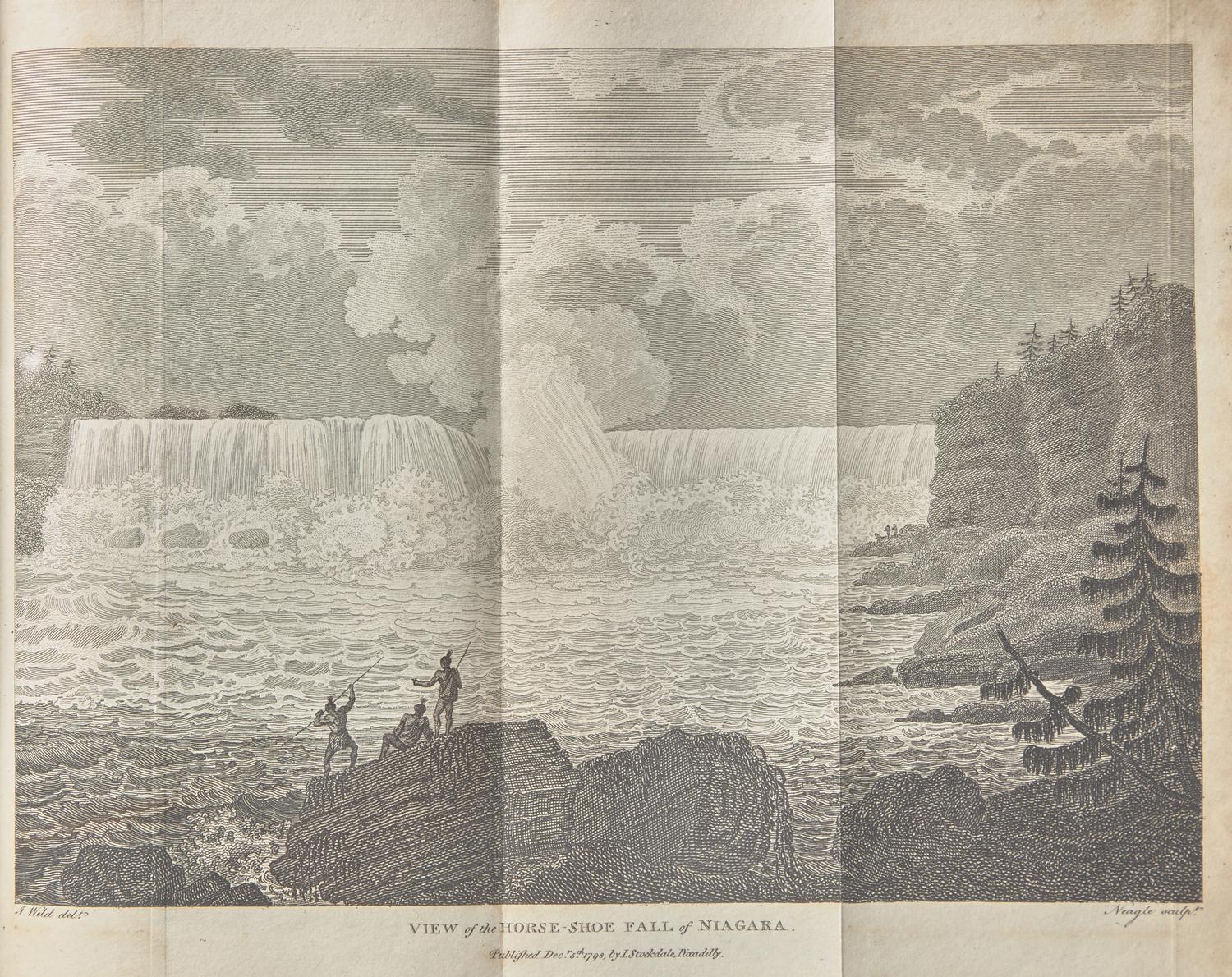 [AMERICANA]. WELD, Isaac. Travels Through the States of North America, and the Provinces of Upper and Lower Canada, During the Years 1795, 1796, and 1797. London: Printed for John Stockdale, 1800.