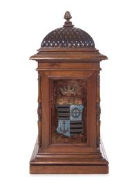 A Continental Carved Mahogany Cabinet