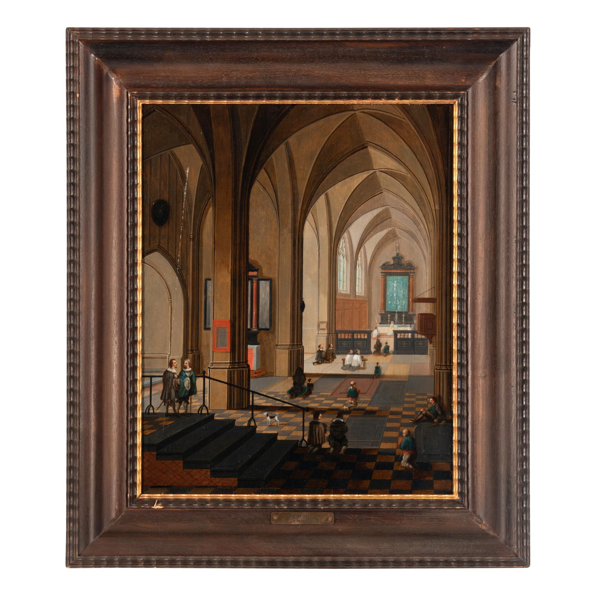 Studio of Peeter Neeffs the Elder (Flemish, born c. 1578-died c. 1661) — Interior of a Gothic Church