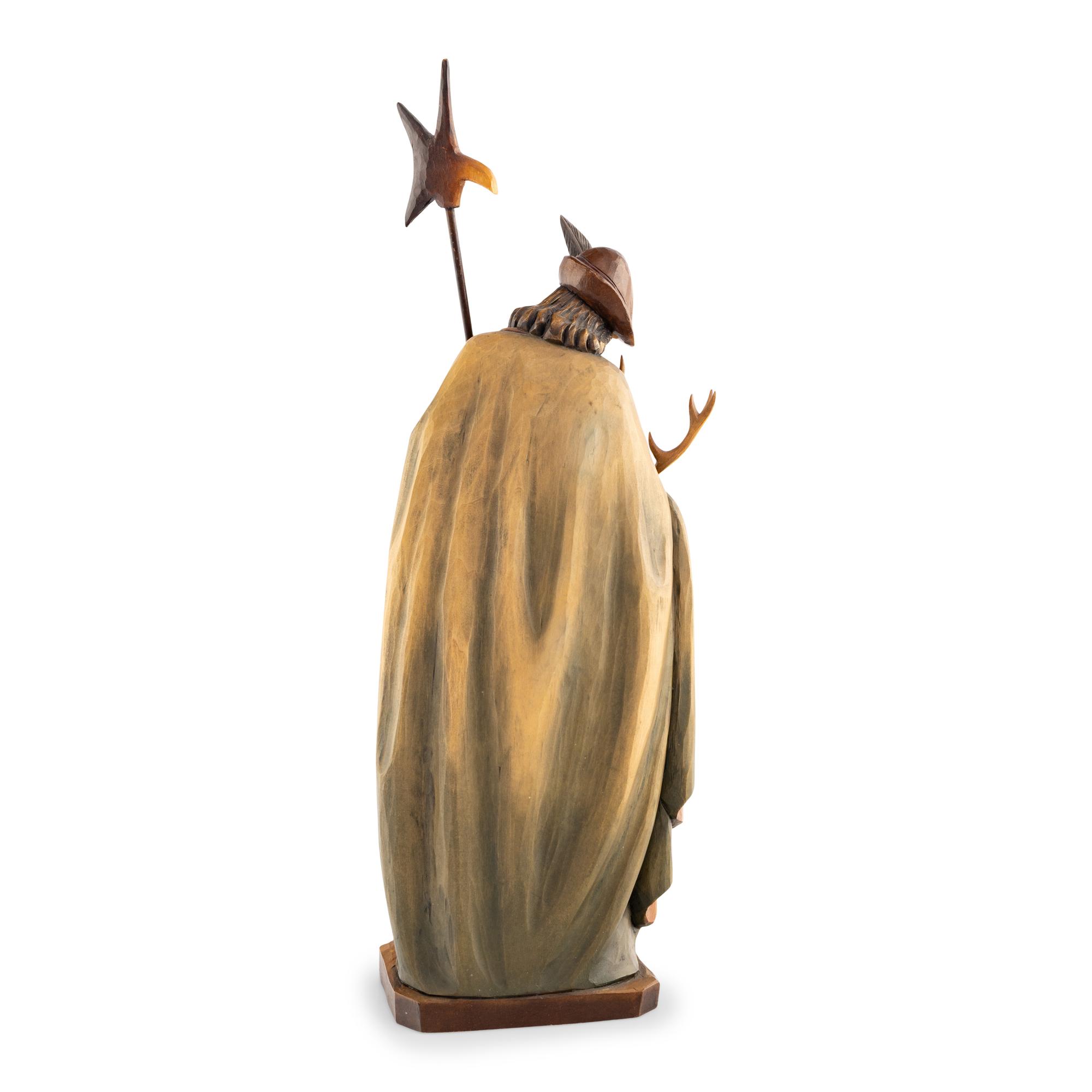 A Carved Wood Figure of a Bavarian Guard