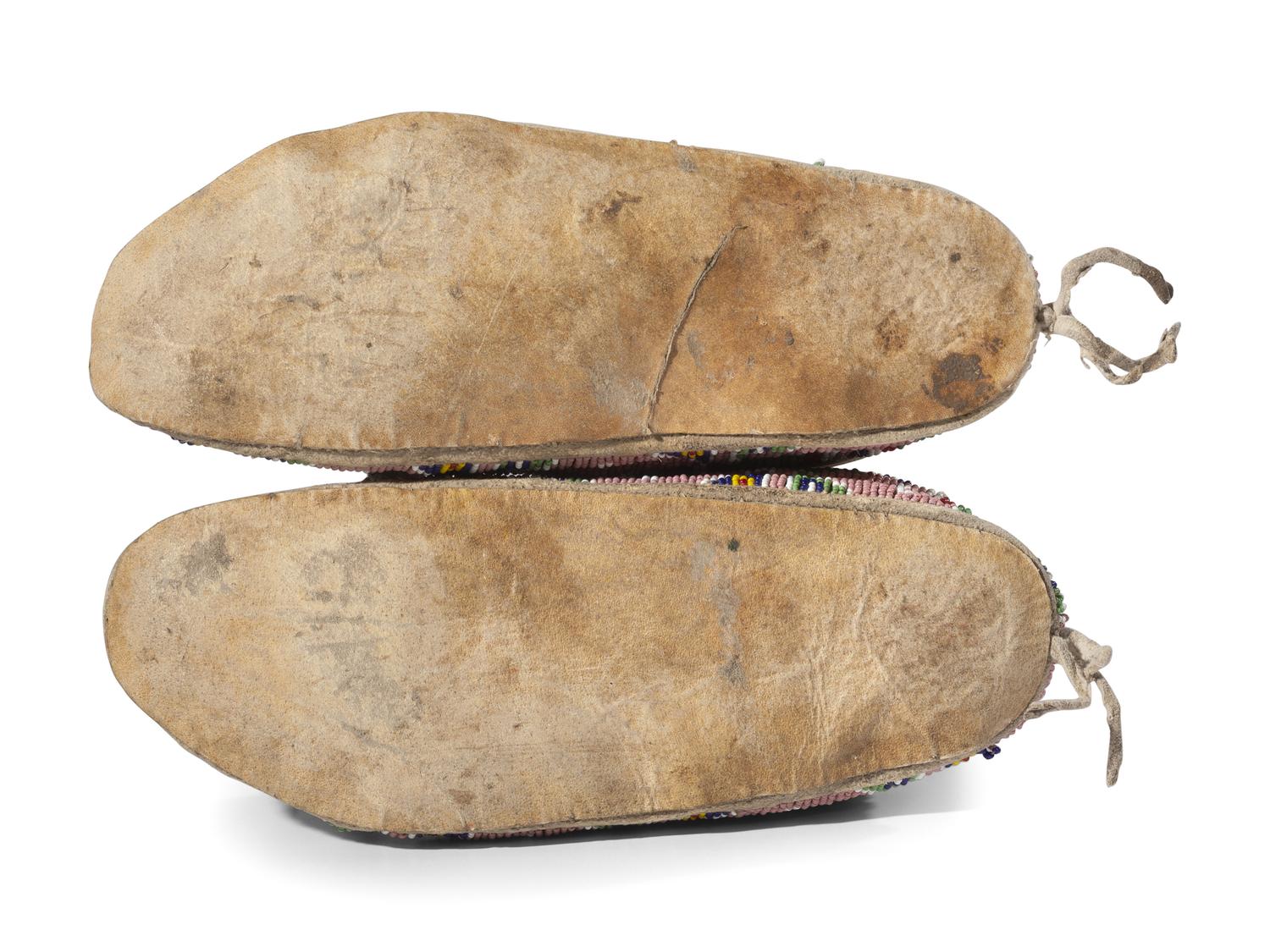 Sioux Beaded Hide Moccasins