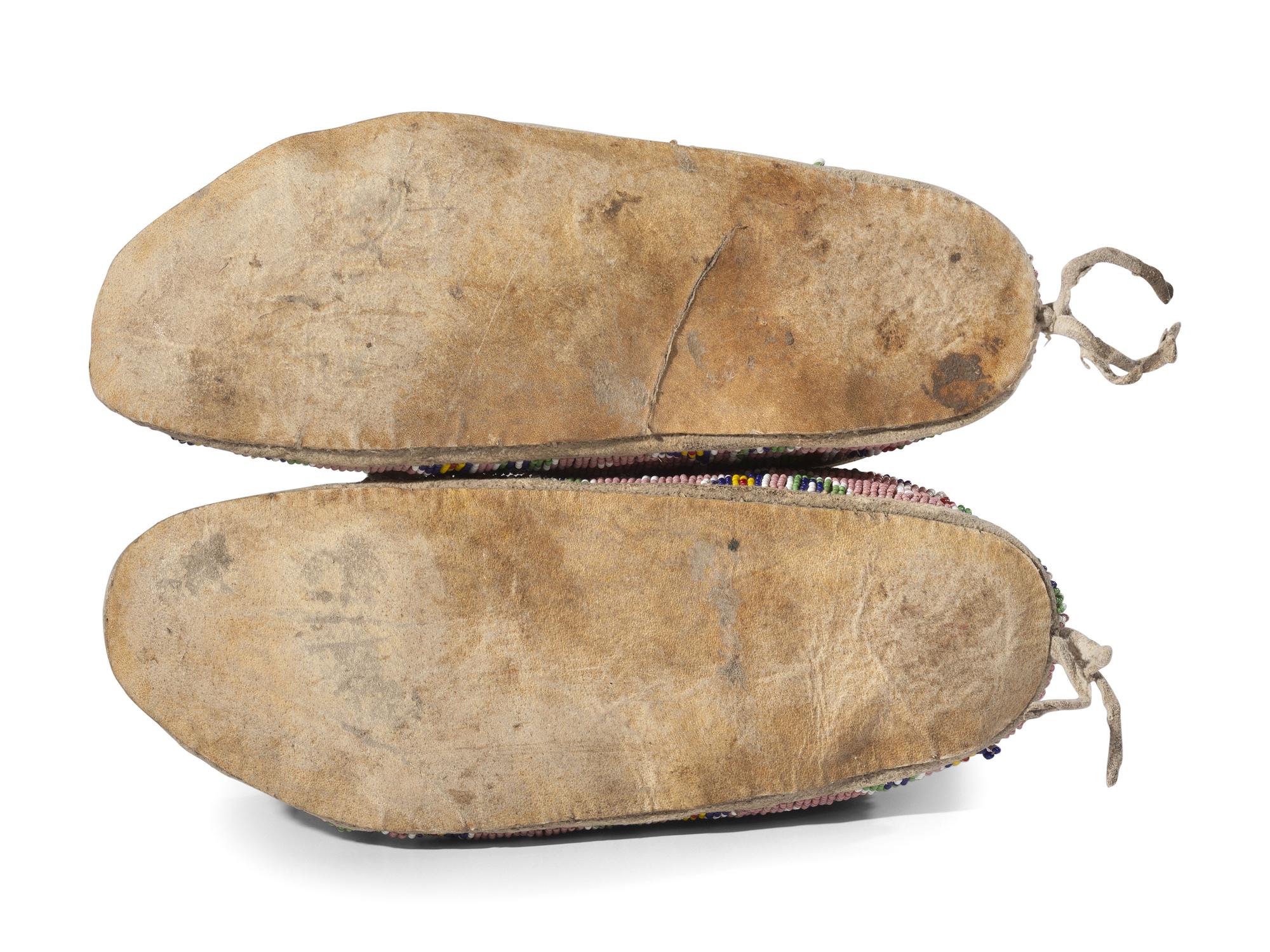 Sioux Beaded Hide Moccasins