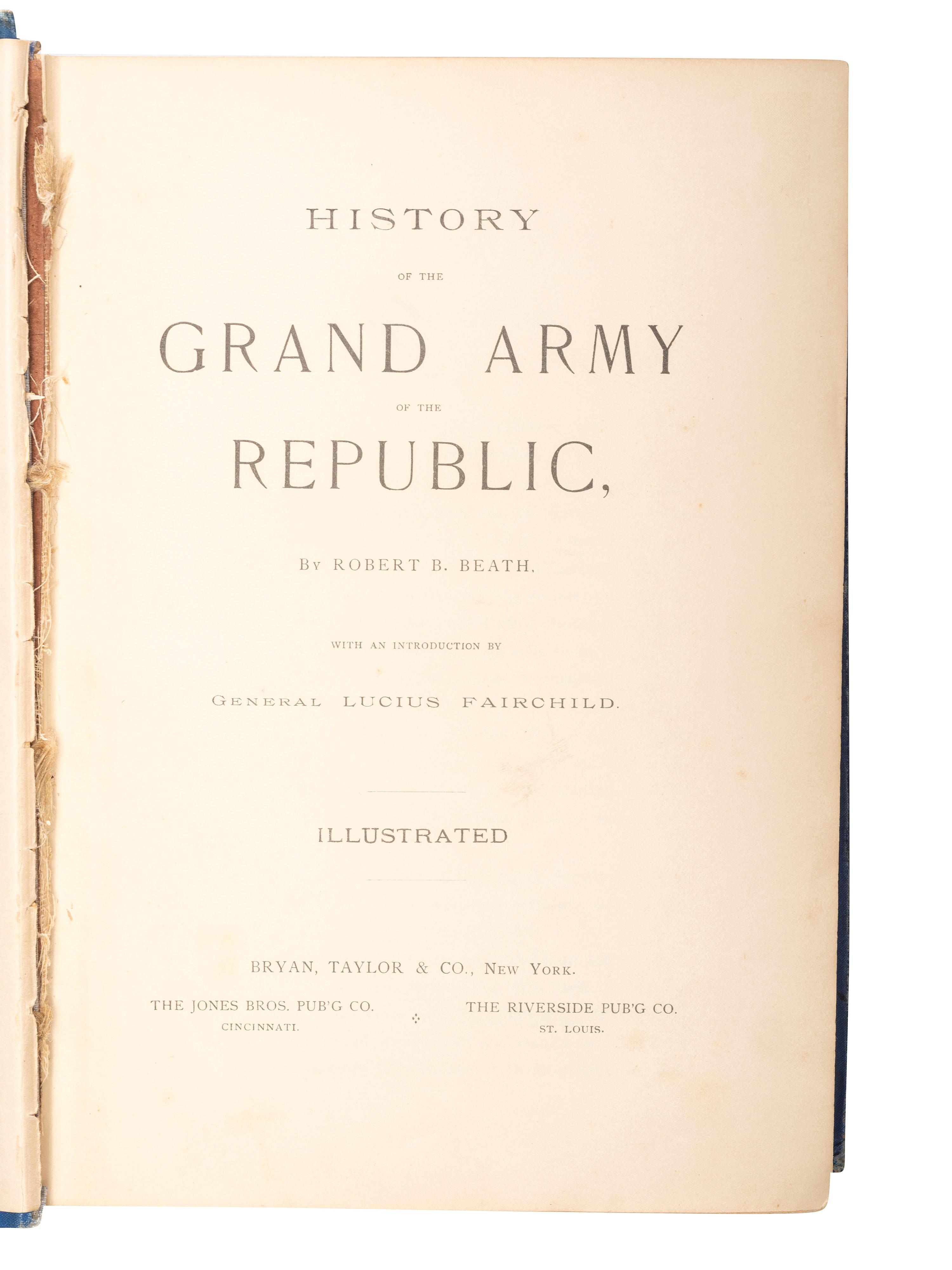 [GRAND ARMY OF THE REPUBLIC]. A group of GAR and other veteran-related publications, comprising: