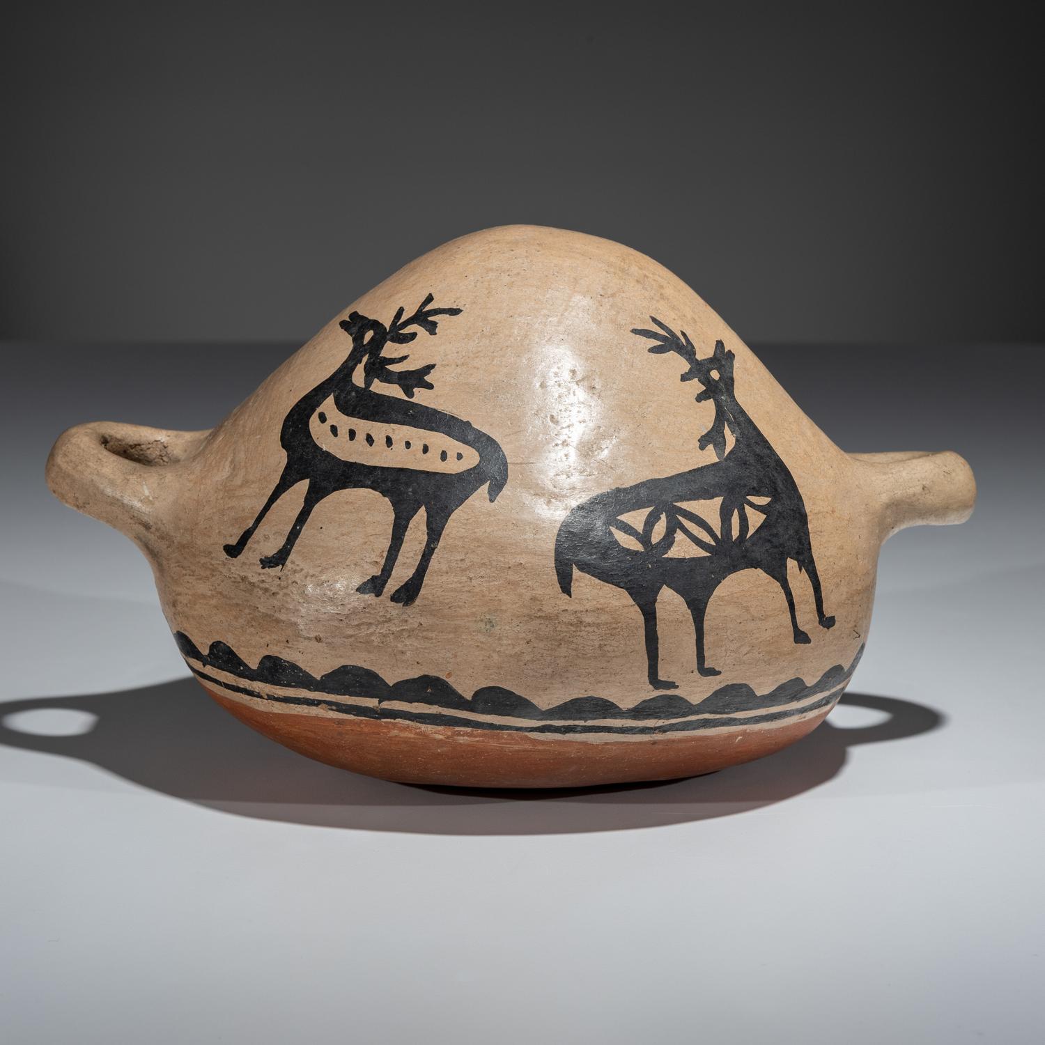 Cochiti Figural Pottery Canteen